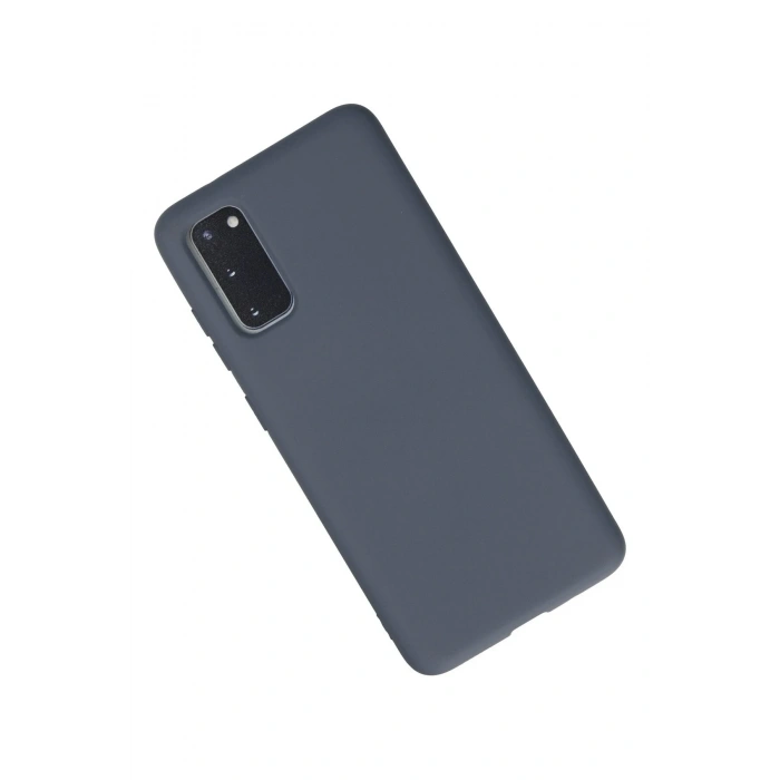 Mey İthalat®  Samsung Galaxy S20 Kılıf Nano içi Kadife Silikon - Gri