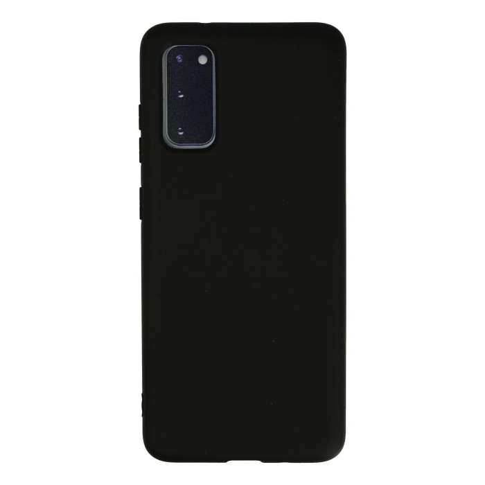Mey İthalat®  Samsung Galaxy S20 Kılıf Nano içi Kadife Silikon - Siyah