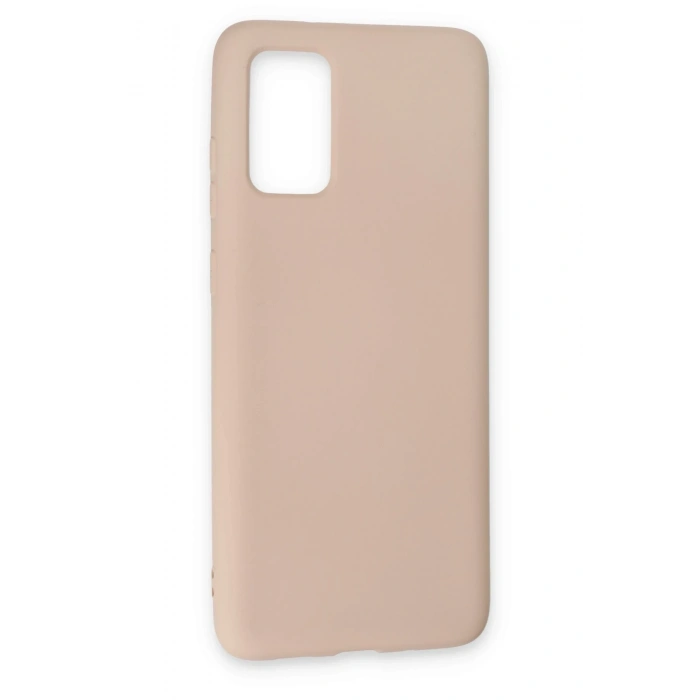Mey İthalat®  Samsung Galaxy S20 Plus Kılıf Nano içi Kadife Silikon - Pudra