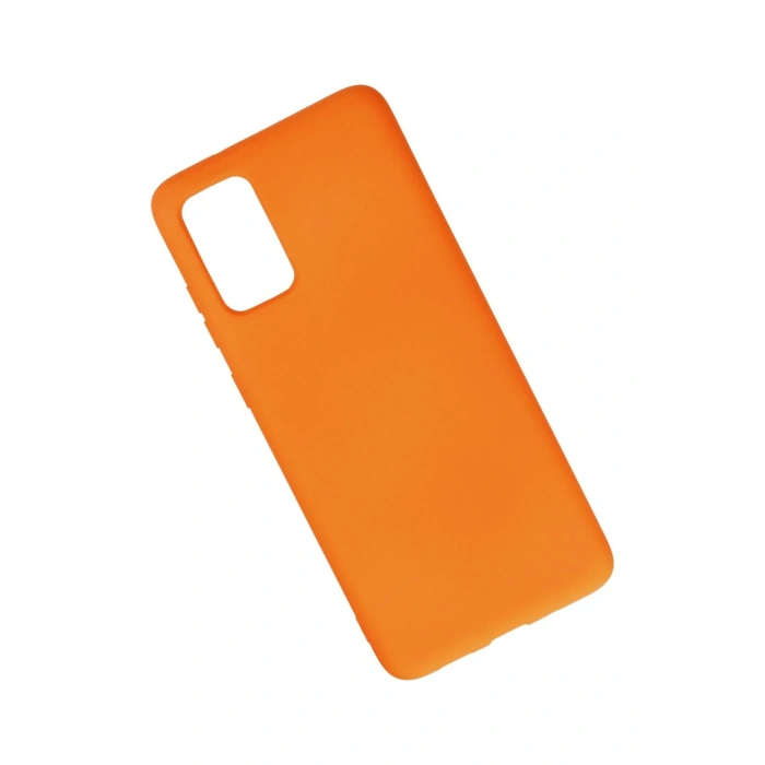 Mey İthalat®  Samsung Galaxy S20 Plus Kılıf Nano içi Kadife Silikon - Turuncu