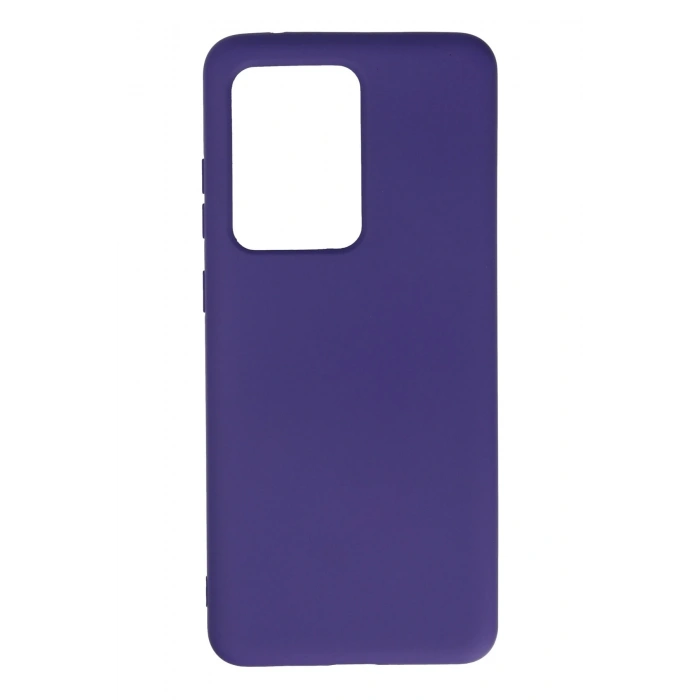 Mey İthalat®  Samsung Galaxy S20 Ultra Kılıf Nano içi Kadife Silikon - Mor