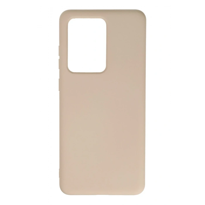 Mey İthalat®  Samsung Galaxy S20 Ultra Kılıf Nano içi Kadife Silikon - Pudra
