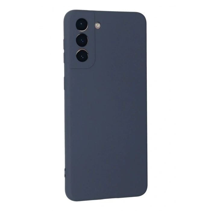 Mey İthalat®  Samsung Galaxy S21 Plus Kılıf Nano içi Kadife Silikon - Gri