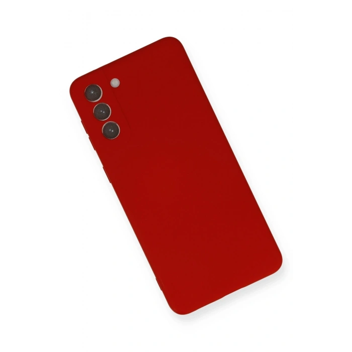 Mey İthalat®  Samsung Galaxy S21 Plus Kılıf Nano içi Kadife Silikon - Kırmızı