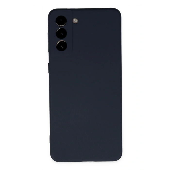 Mey İthalat®  Samsung Galaxy S21 Plus Kılıf Nano içi Kadife Silikon - Lacivert