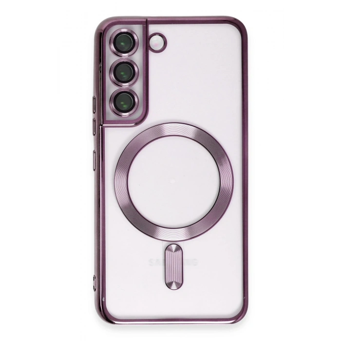 Mey İthalat®  Samsung Galaxy S22 Kılıf Kross Magneticsafe Kapak - Mor
