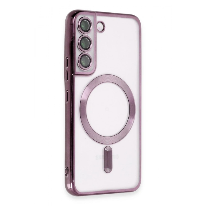 Mey İthalat®  Samsung Galaxy S22 Kılıf Kross Magneticsafe Kapak - Mor