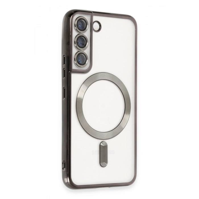 Mey İthalat®  Samsung Galaxy S22 Kılıf Kross Magneticsafe Kapak - Siyah