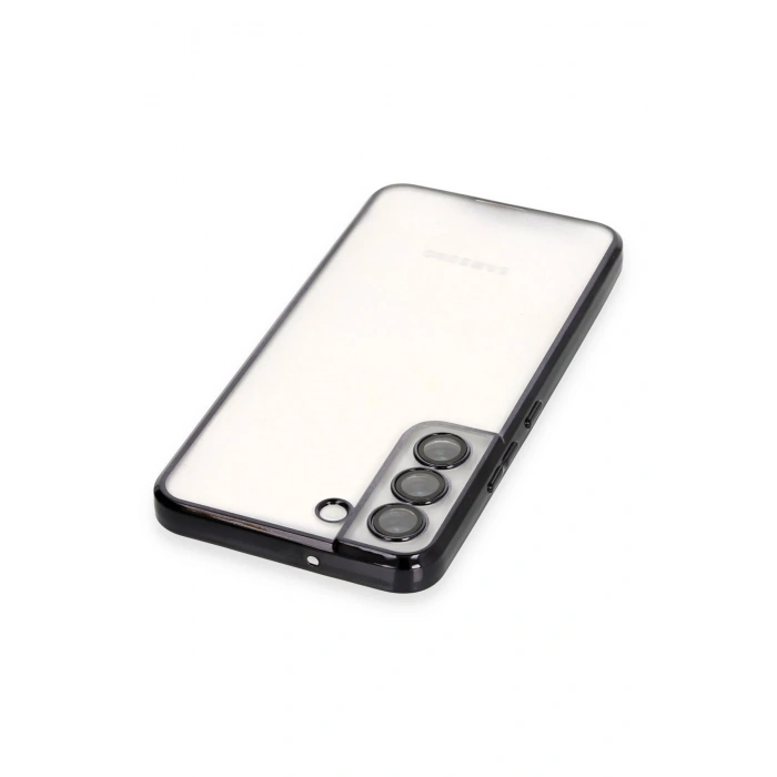 Mey İthalat®  Samsung Galaxy S22 Kılıf  Lensli Silikon - Siyah