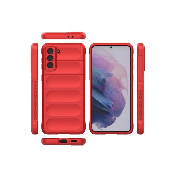 Mey İthalat®  Samsung Galaxy S22 Plus Kılıf Optimum Silikon - Kırmızı