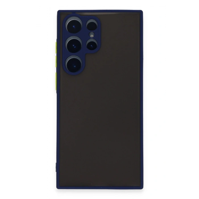 Mey İthalat®  Samsung Galaxy S22 Ultra Kılıf Montreal Silikon Kapak - Lacivert