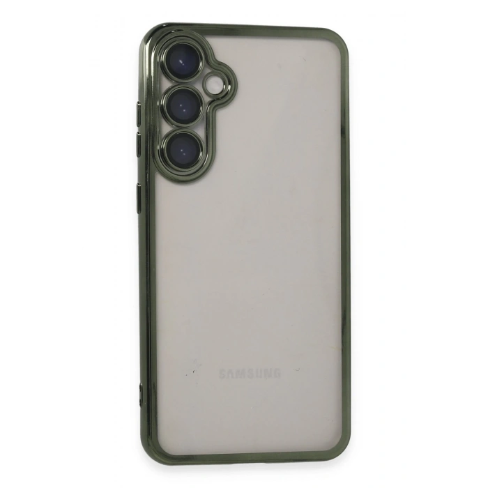 Mey İthalat®  Samsung Galaxy S23 FE Kılıf  Lensli Silikon - Yeşil