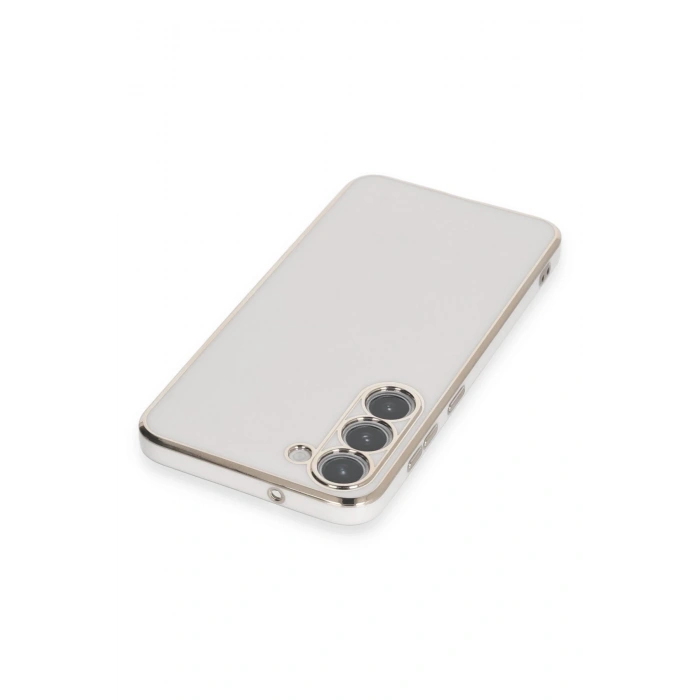 Mey İthalat®  Samsung Galaxy S23 Kılıf Volet Silikon - Beyaz