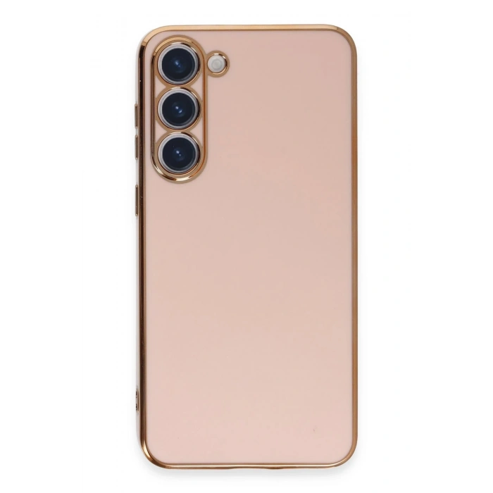 Mey İthalat®  Samsung Galaxy S23 Kılıf Volet Silikon - Pembe