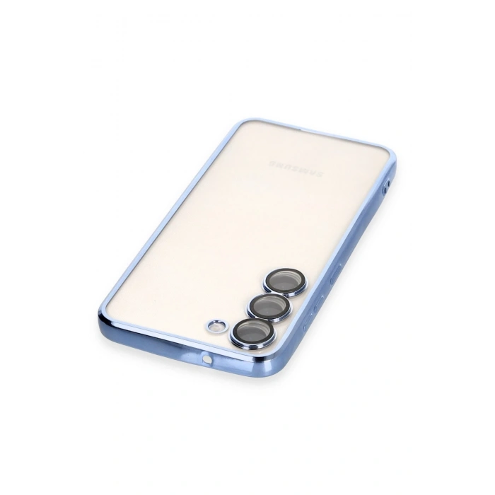 Mey İthalat®  Samsung Galaxy S23 Plus Kılıf  Lensli Silikon - Açık Mavi