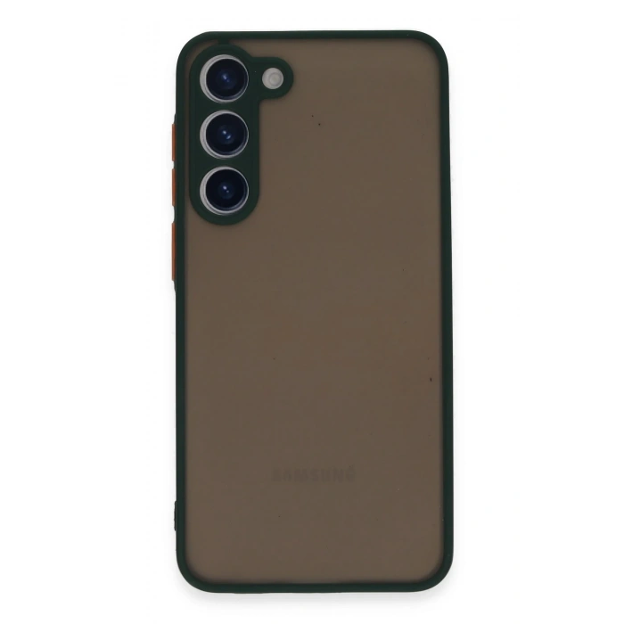 Mey İthalat®  Samsung Galaxy S23 Plus Kılıf Montreal Silikon Kapak - Yeşil