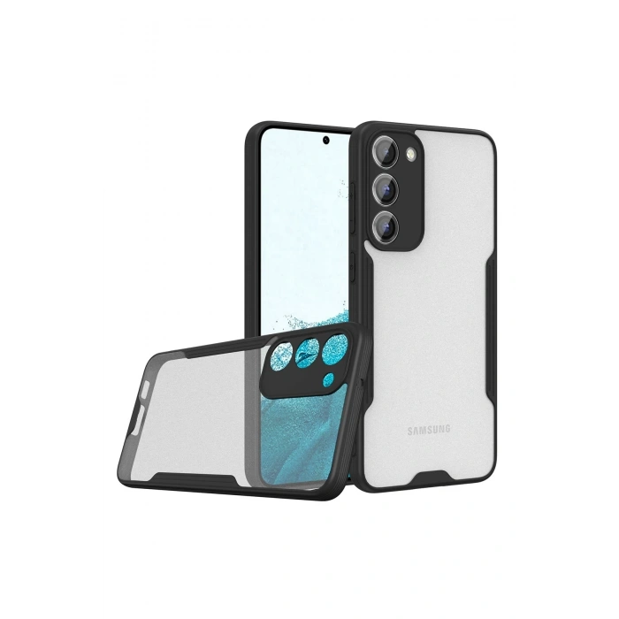 Mey İthalat®  Samsung Galaxy S23 Plus Kılıf Platin Silikon - Siyah
