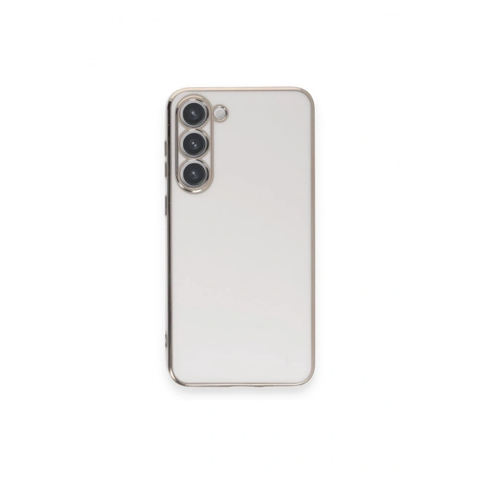 Mey İthalat®  Samsung Galaxy S23 Plus Kılıf Volet Silikon - Beyaz