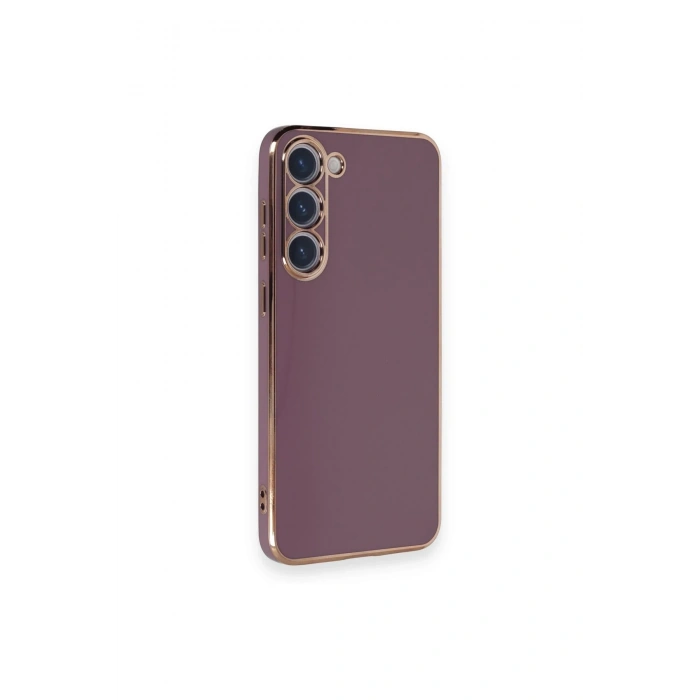 Mey İthalat®  Samsung Galaxy S23 Plus Kılıf Volet Silikon - Mor