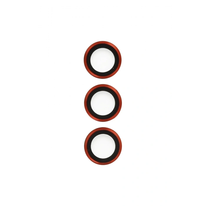 Mey İthalat®  Samsung Galaxy S23 Plus Metal Kamera Lens - Kırmızı