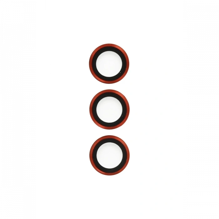 Mey İthalat®  Samsung Galaxy S23 Plus Metal Kamera Lens - Kırmızı