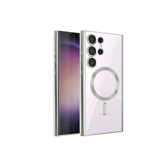 Mey İthalat®  Samsung Galaxy S23 Ultra Kılıf Kross Magneticsafe Kapak - Titan Gri