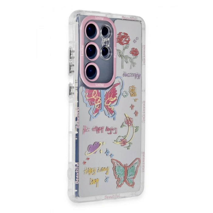 Mey İthalat®  Samsung Galaxy S23 Ultra Kılıf Reflexion Desenli Kapak - Desen 8