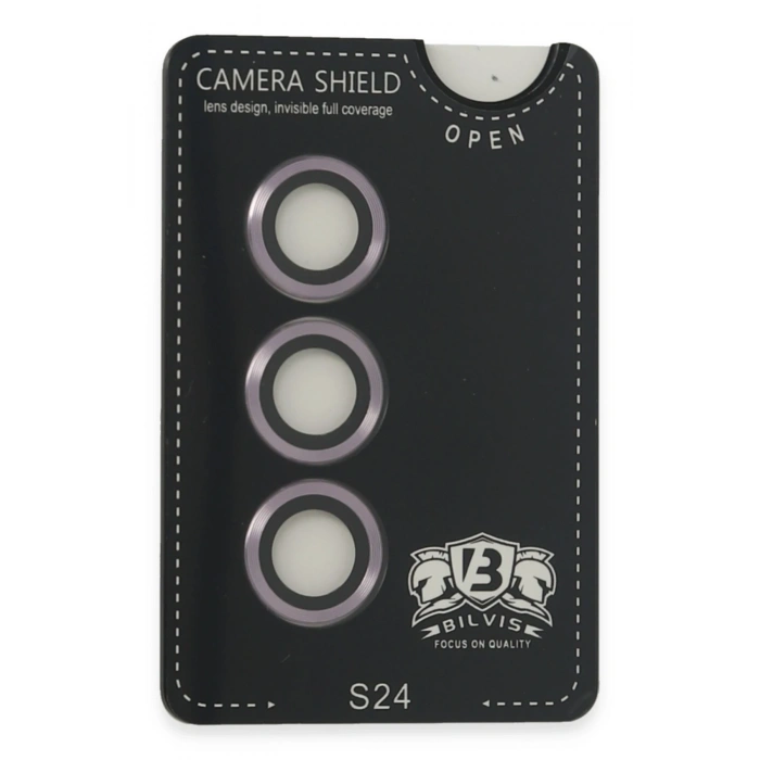 Mey İthalat®  Samsung Galaxy S24 Bilvis Titan Kamera Lens - Derin Mor