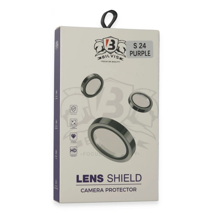 Mey İthalat®  Samsung Galaxy S24 Bilvis Titan Kamera Lens - Derin Mor