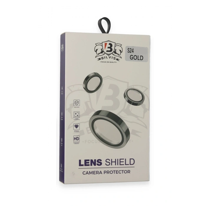Mey İthalat®  Samsung Galaxy S24 Bilvis Titan Kamera Lens - Gold