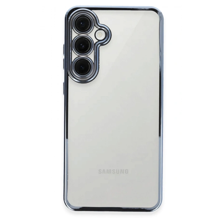 Mey İthalat®  Samsung Galaxy S24 FE Kılıf  Lensli Silikon - Lacivert