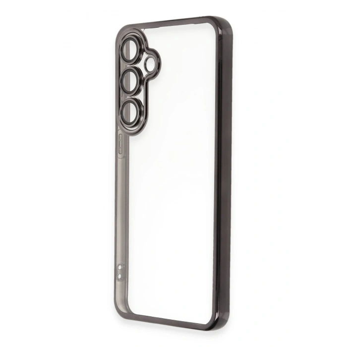 Mey İthalat®  Samsung Galaxy S24 FE Kılıf  Lensli Silikon - Siyah