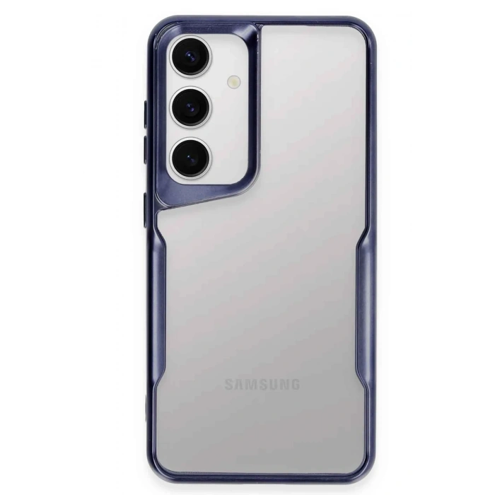 Mey İthalat®  Samsung Galaxy S24 Kılıf Boyi Silikon Kapak - Lacivert