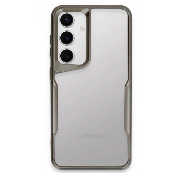 Mey İthalat®  Samsung Galaxy S24 Kılıf Boyi Silikon Kapak - Titan Gri