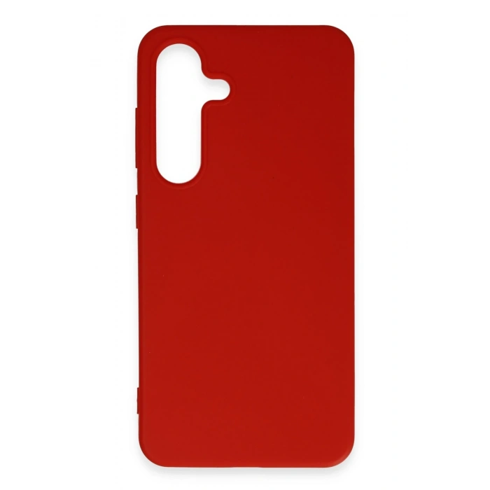 Mey İthalat®  Samsung Galaxy S24 Kılıf First Silikon - Kırmızı