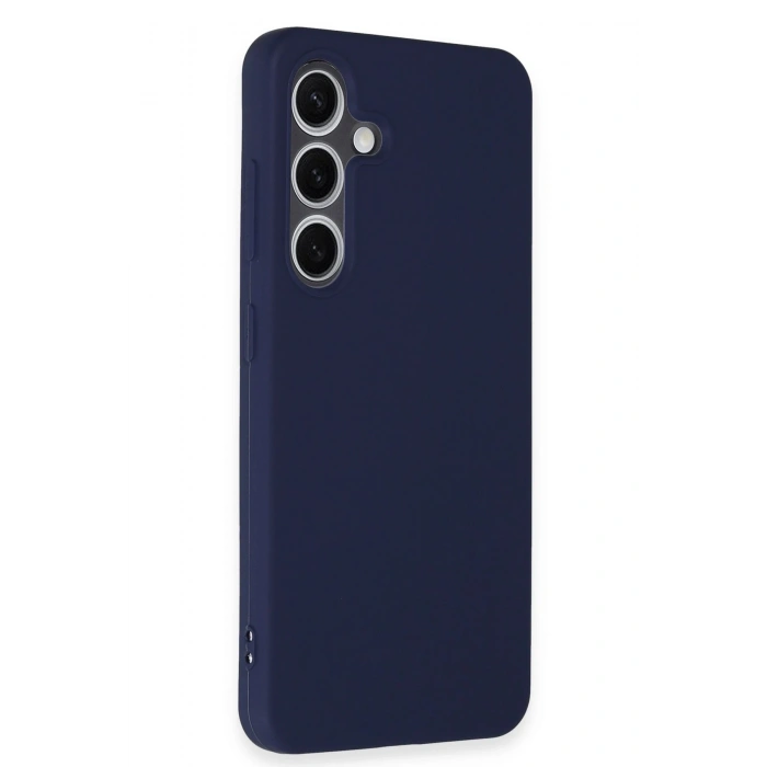 Mey İthalat®  Samsung Galaxy S24 Kılıf First Silikon - Lacivert