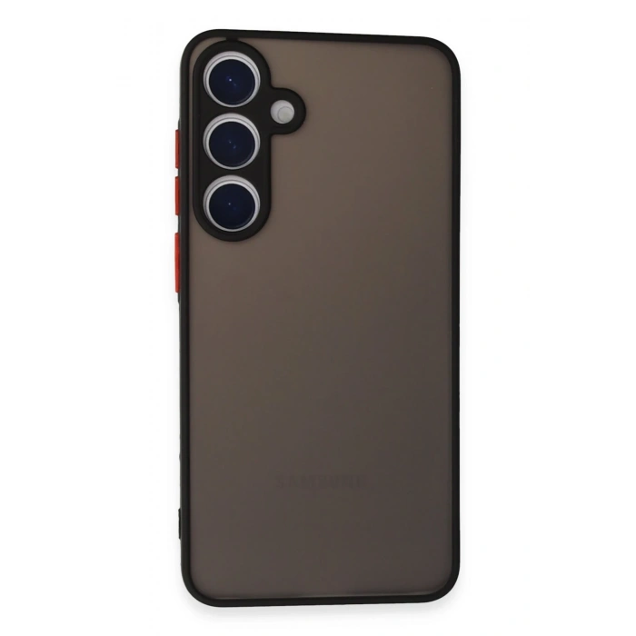 Mey İthalat®  Samsung Galaxy S24 Kılıf Montreal Silikon Kapak - Siyah