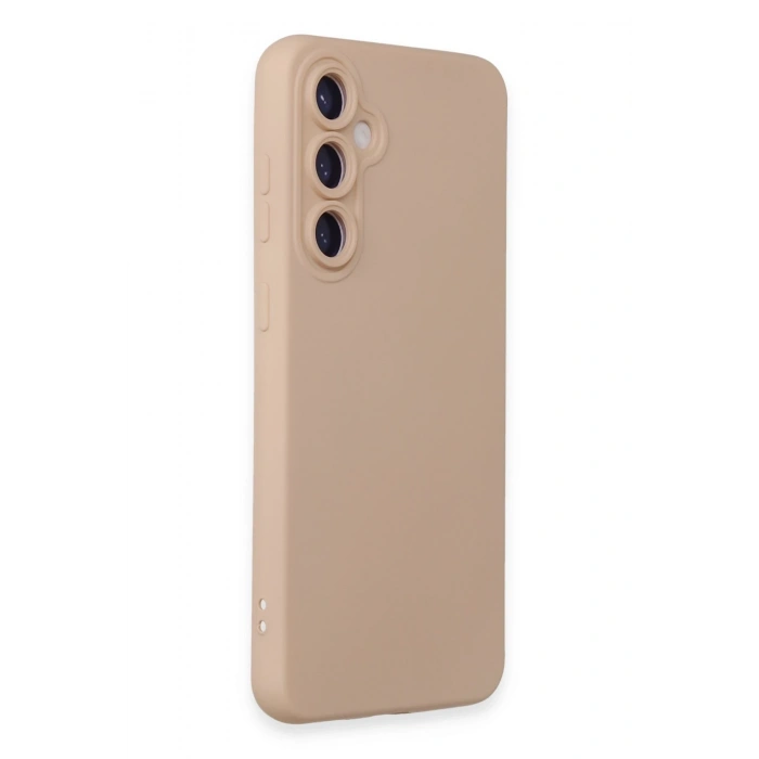 Mey İthalat®  Samsung Galaxy S24 Kılıf Nano içi Kadife Silikon - Pudra