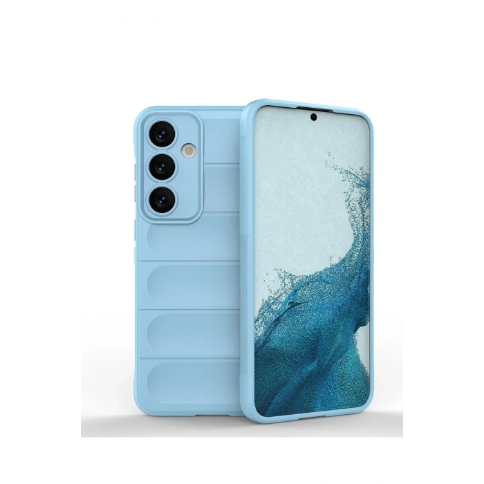 Mey İthalat®  Samsung Galaxy S24 Kılıf Optimum Silikon - Sky Blue