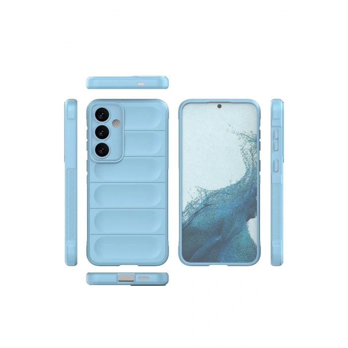 Mey İthalat®  Samsung Galaxy S24 Kılıf Optimum Silikon - Sky Blue
