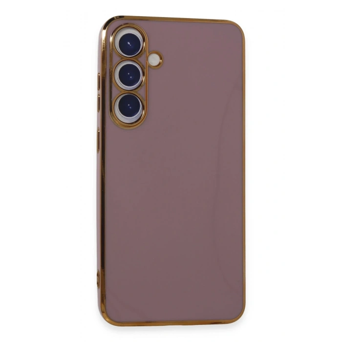 Mey İthalat®  Samsung Galaxy S24 Plus Kılıf Volet Silikon - Mor