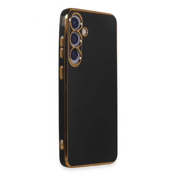 Mey İthalat®  Samsung Galaxy S24 Plus Kılıf Volet Silikon - Siyah