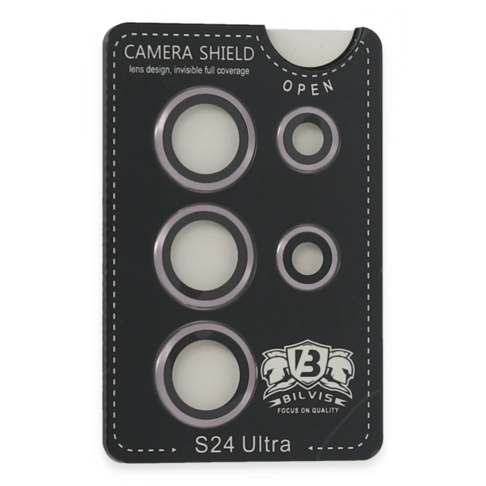 Mey İthalat®  Samsung Galaxy S24 Ultra Bilvis Titan Kamera Lens - Derin Mor
