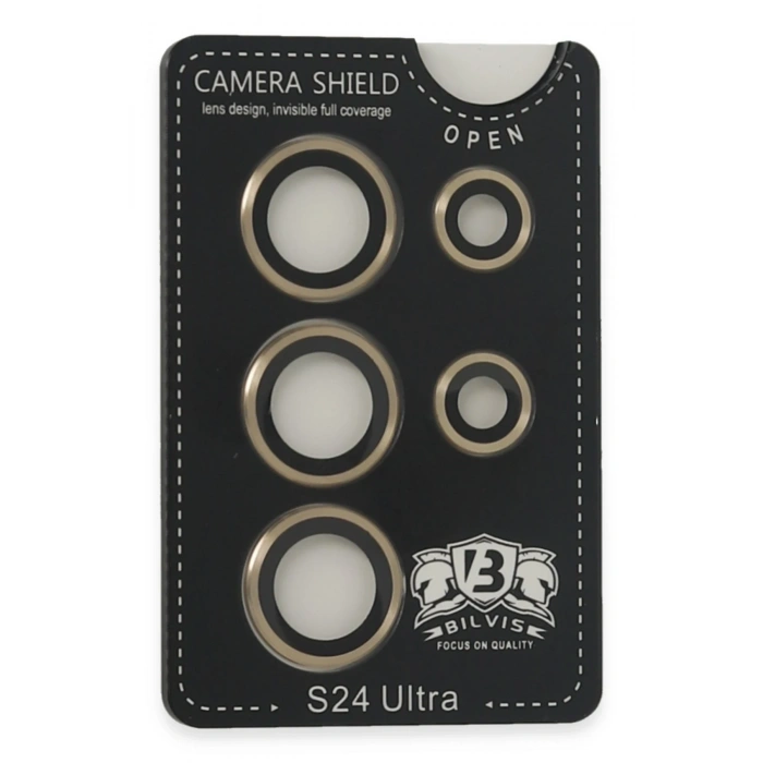 Mey İthalat®  Samsung Galaxy S24 Ultra Bilvis Titan Kamera Lens - Gold