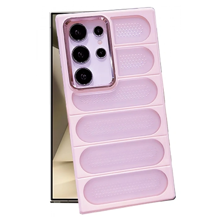 Mey İthalat®  Samsung Galaxy S24 Ultra Kılıf Airmax Silikon Kapak - Pembe