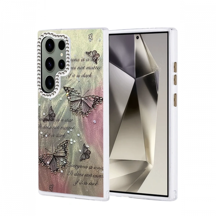 Mey İthalat®  Samsung Galaxy S24 Ultra Kılıf Blade Aynalı Desenli Kapak - Desen 6