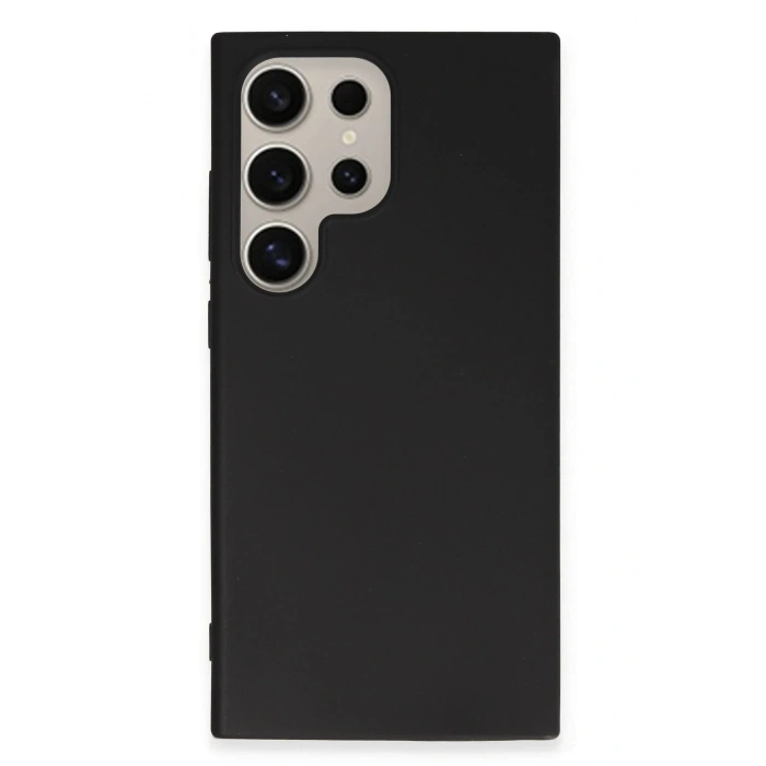 Mey İthalat®  Samsung Galaxy S24 Ultra Kılıf First Silikon - Siyah