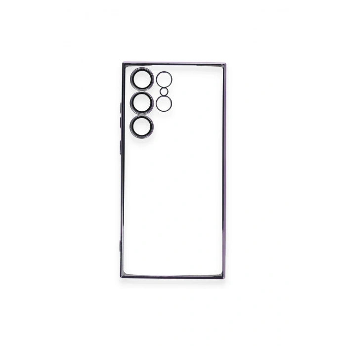 Mey İthalat®  Samsung Galaxy S24 Ultra Kılıf  Lensli Silikon - Siyah