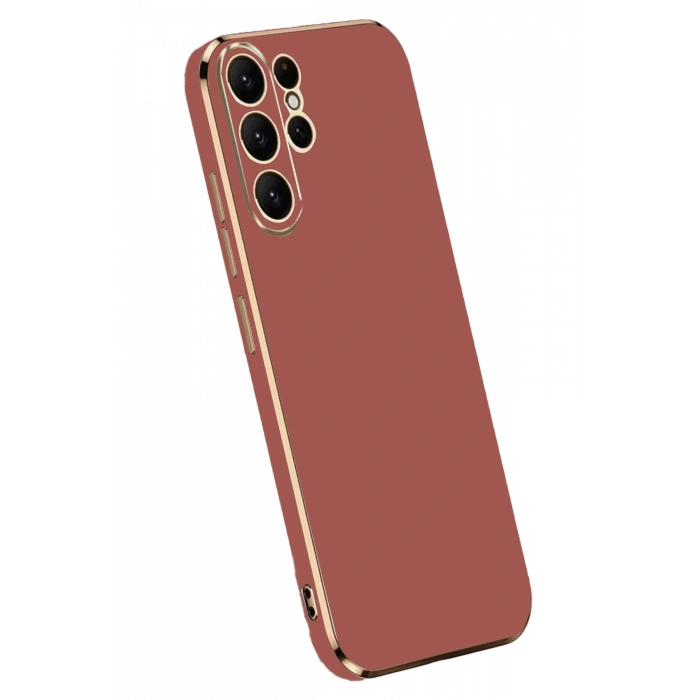Mey İthalat®  Samsung Galaxy S24 Ultra Kılıf Volet Silikon - Kırmızı