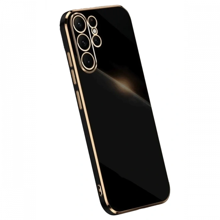 Mey İthalat®  Samsung Galaxy S24 Ultra Kılıf Volet Silikon - Siyah